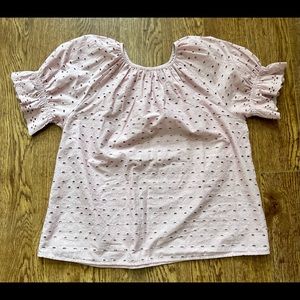 Universal Threads Lilac Eyelet Top Sz M